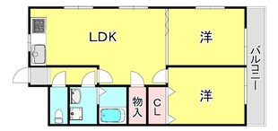 ラムール住吉の物件間取画像